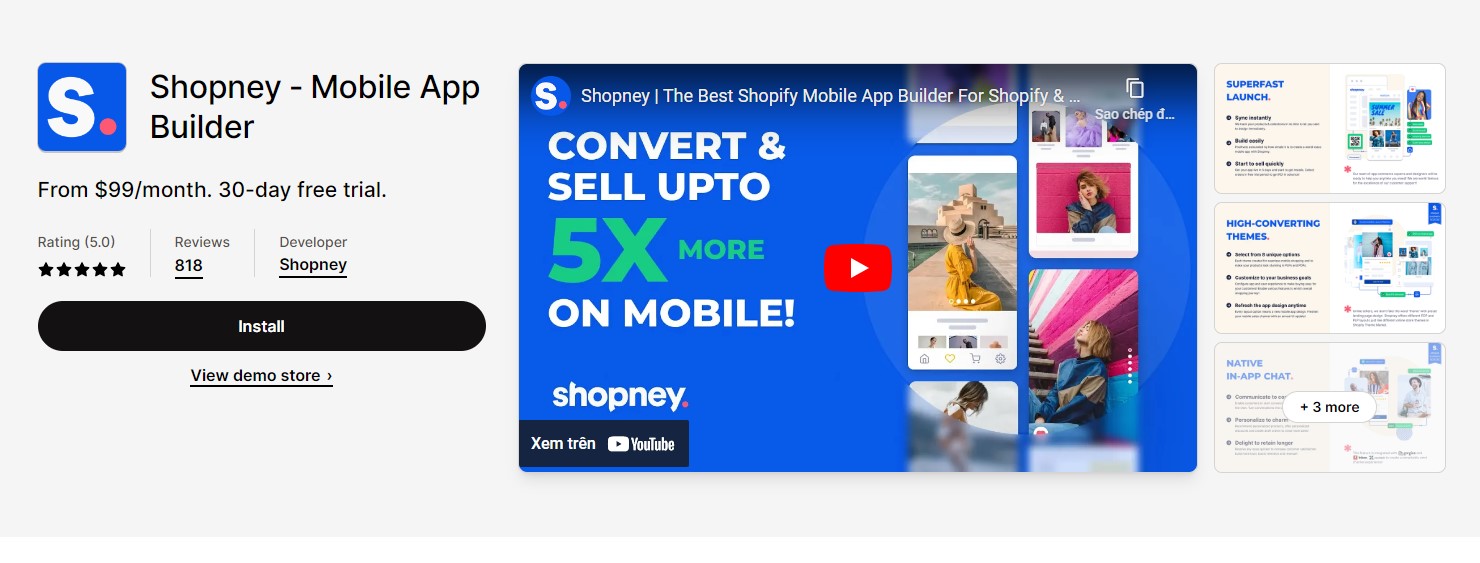 Shopney - Mobile App Builder